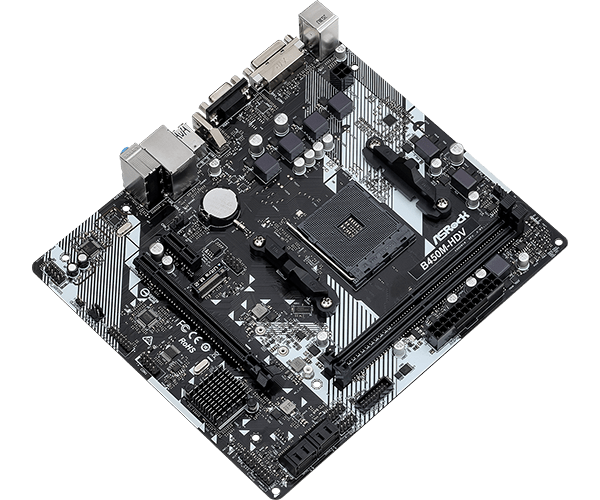 ASROCK B450M HDV R4.0 AMD AM4 MOTHERBOARD - SWIFT PERIPHERALS103848