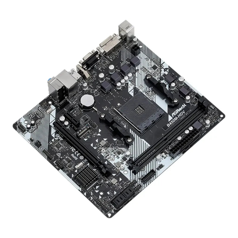 ASRock B450M - HDV R4.0 B450 AM4 DDR4 Micro ATX Motherboard - SWIFT PERIPHERALSASRB450M-HDV-R4