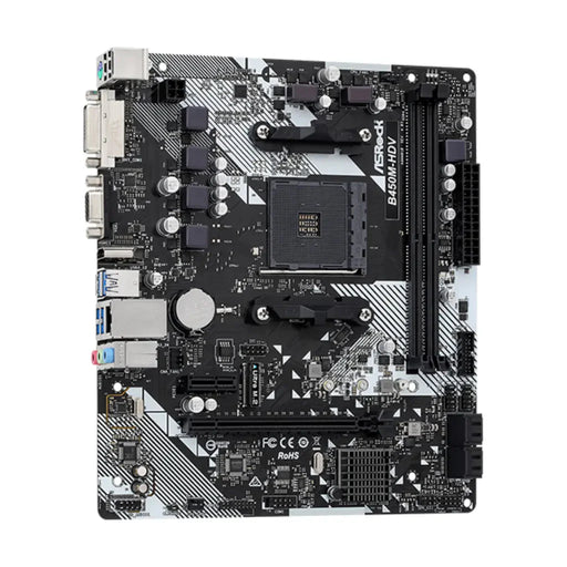 ASRock B450M - HDV R4.0 B450 AM4 DDR4 Micro ATX Motherboard - SWIFT PERIPHERALSASRB450M-HDV-R4