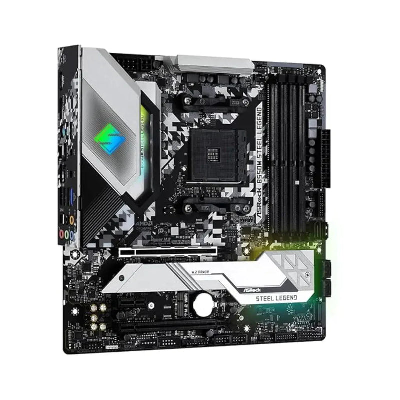 ASRock B550M Steel Legend AMD AM4 DDR4 4733+ OC Micro ATX Motherboard - SWIFT PERIPHERALSASRB550MSTEELEGEND