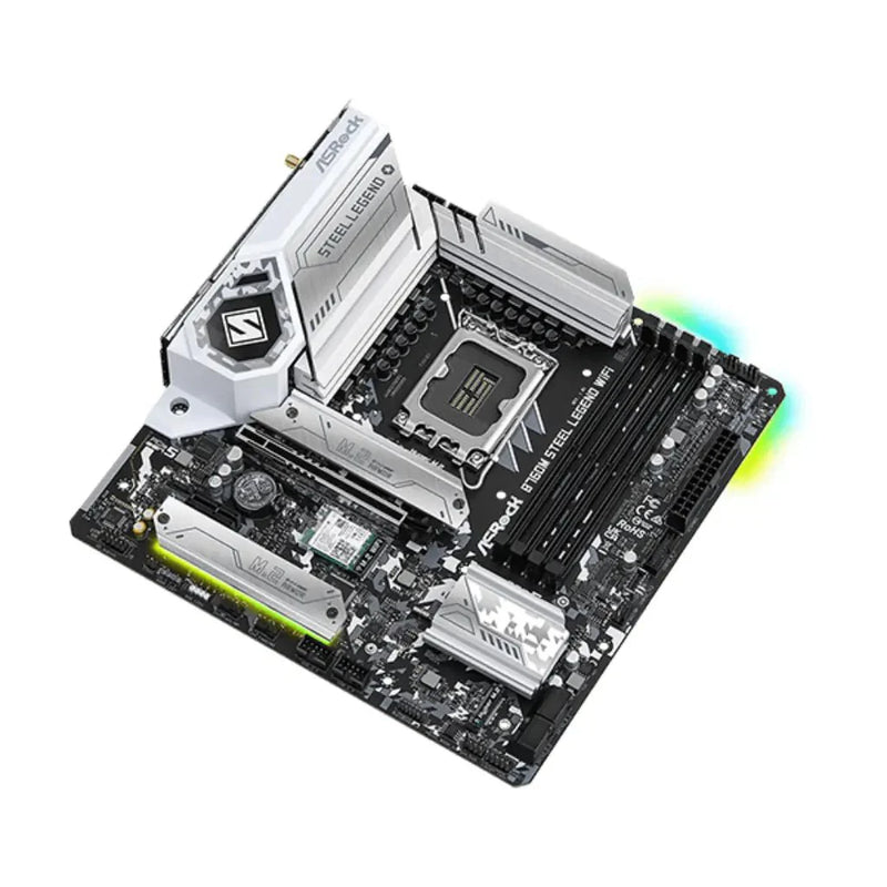 ASRock B760M Steel Legend Wi - Fi DDR5 Intel LGA 1700 Micro ATX Motherboard - SWIFT PERIPHERALSB760M-Steel-Legend-WiFi