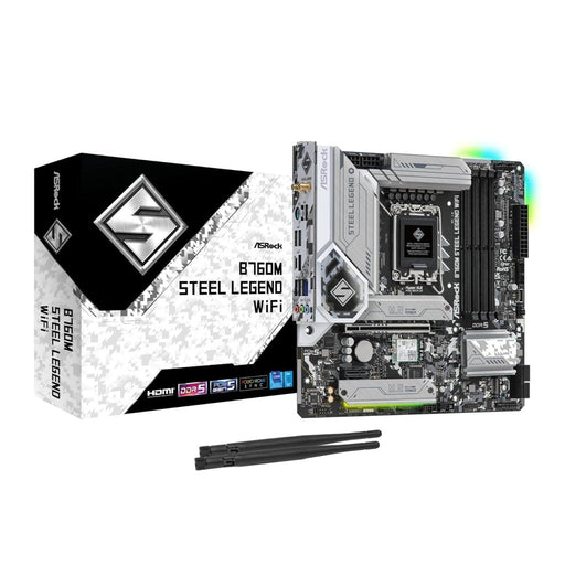 ASROCK B760M STEEL LEGEND WIFI DDR5 MICRO ATX MOTHERBOARD - SWIFT PERIPHERALS1092118
