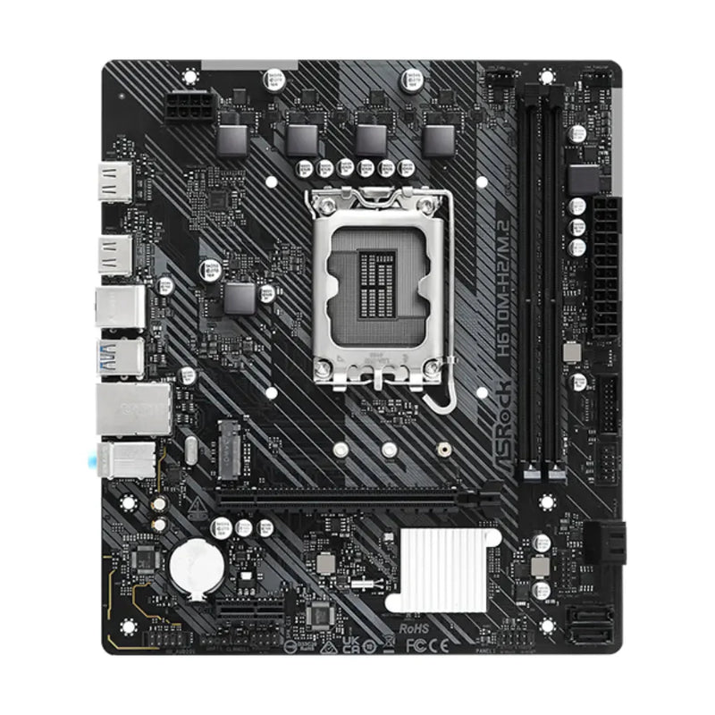 ASRock H610M - H2/M.2 2x DDR4 Intel LGA 1700 Micro ATX Motherboard - SWIFT PERIPHERALSH610M-H2/M.2