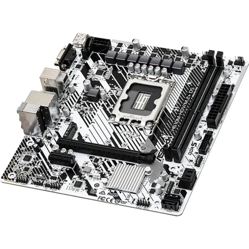 ASRock H610M - HDV/M.2+ D5 Intel H610 LGA1700 DDR5 Micro ATX Motherboard - SWIFT PERIPHERALSH610M-HDV/M.2+ D5