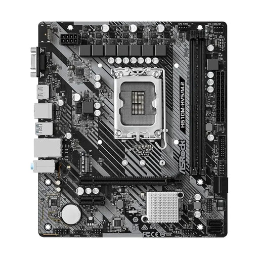 ASRock H610M - HVS/M.2 R2.0 DDR4 Intel LGA 1700 Micro ATX Motherboard - SWIFT PERIPHERALSH610M-HVS/M.2