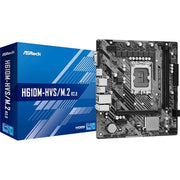 ASRock H610M - HVS/M.2 R2.0 DDR4 Intel LGA 1700 Micro ATX Motherboard - SWIFT PERIPHERALSH610M-HVS/M.2
