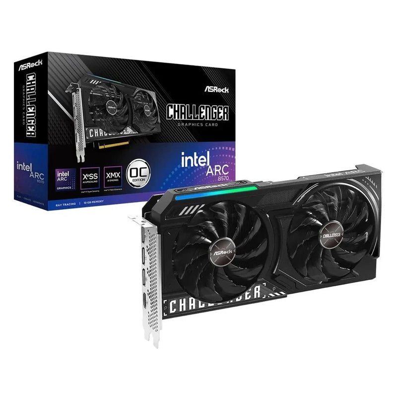 ASRock Intel Arc B570 Challenger 10GB OC GDDR6 160 - Bit Graphics Card - SWIFT PERIPHERALSB570 CL 10GO