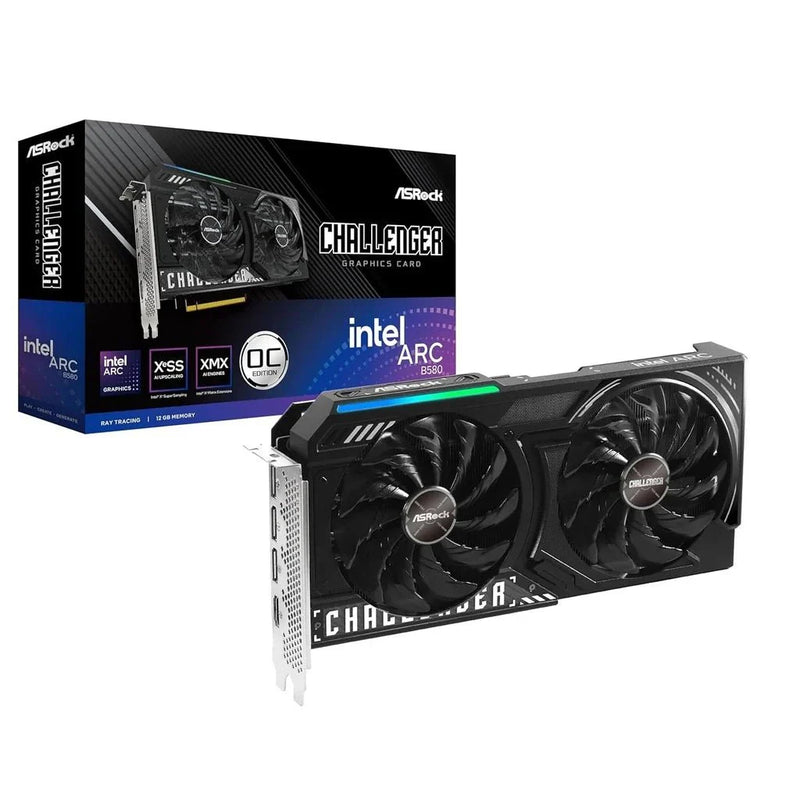 ASRock Intel Arc B580 Challenger 12GB OC GDDR6 192 - Bit Graphics Card - SWIFT PERIPHERALSB580-CL-12GO