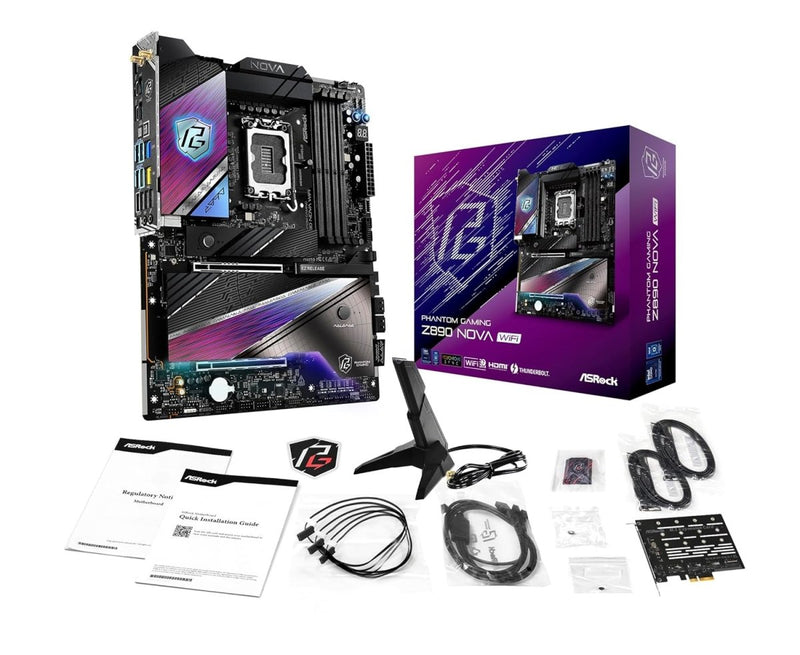 ASROCK INTEL CORE ULTRA Z890 NOVA WIFI 7 ATX MOTHERBOARD - SWIFT PERIPHERALS1094311