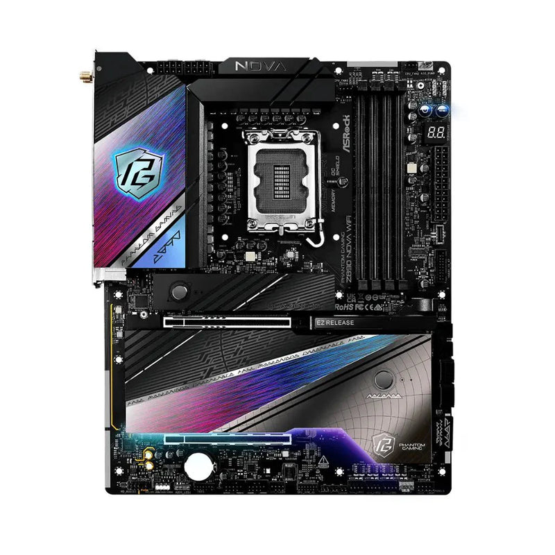ASRock Phantom Gaming Z890 Nova WiFi Intel Z890 LGA1851 DDR5 ATX Motherboard - SWIFT PERIPHERALSZ890-NOVA-WIFI