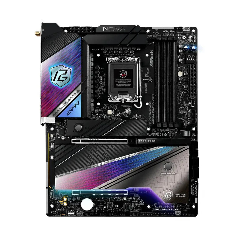 ASRock Phantom Gaming Z890 Nova WiFi Intel Z890 LGA1851 DDR5 ATX Motherboard - SWIFT PERIPHERALSZ890-NOVA-WIFI