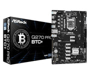 ASROCK Q270 PRO BTC+ DDR4 INTEL 1151 ATX MOTHERBOARD - SWIFT PERIPHERALS1092081