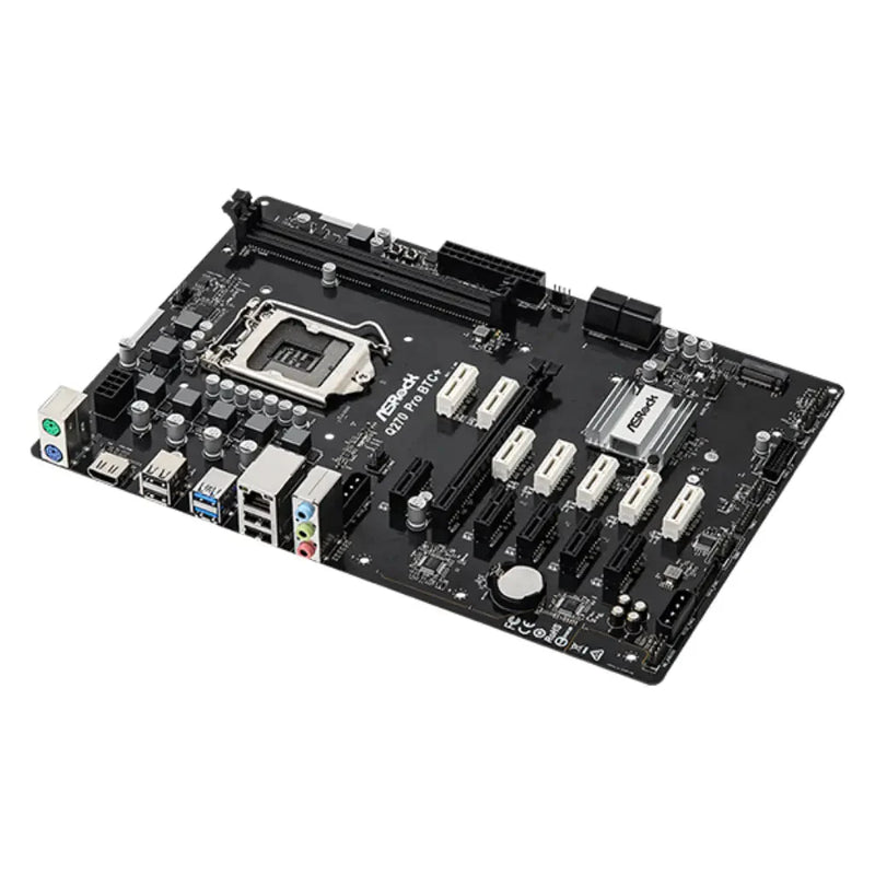 ASRock Q270 Pro BTC+ Intel LGA 1151 DDR4 ATX Mining Motherboard - SWIFT PERIPHERALSASROCK-Q270-PRO-BTC+