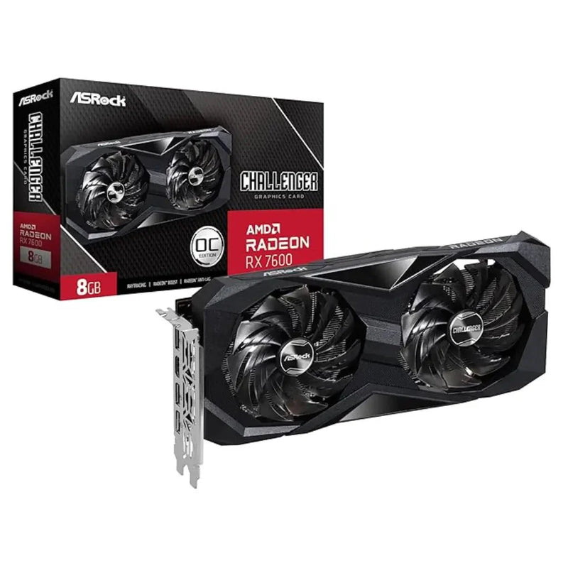 ASRock Radeon RX 7600 Challenger 8GB OC Graphics Card - SWIFT PERIPHERALSRX7600-CL-8GO