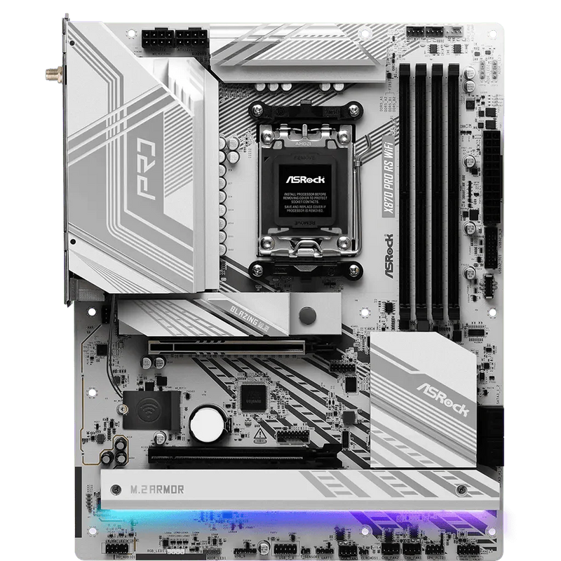 ASRock X870 Pro RS Wi - Fi AMD AM5 DDR5 ATX Motherboard - SWIFT PERIPHERALS‎X870-PRO-RS