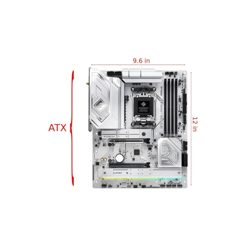 ASRock X870 Steel Legend WiFi AMD X870 AM5 DDR5 ATX Motherboard - SWIFT PERIPHERALSASROCK-X870-STEEL-LEGEND-WIFI