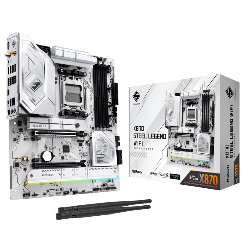 ASROCK X870 STEEL LEGEND WIFI MOTHERBOARD - SWIFT PERIPHERALS1090560
