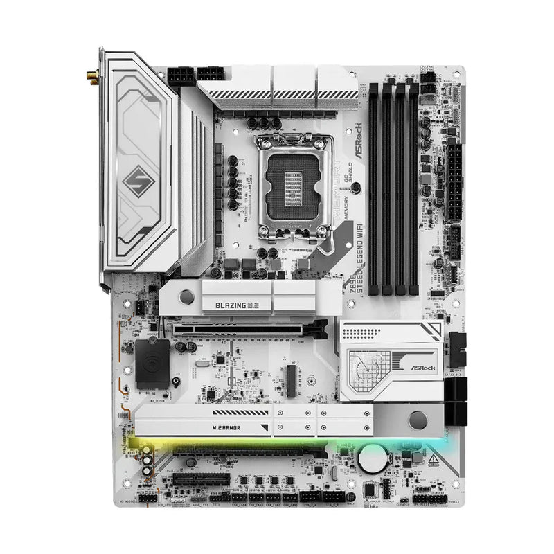 ASRock Z890 Steel Legend WiFi 7 Intel Z890 LGA1851 DDR5 ATX Motherboard - SWIFT PERIPHERALSZ890STEELEGWIFI