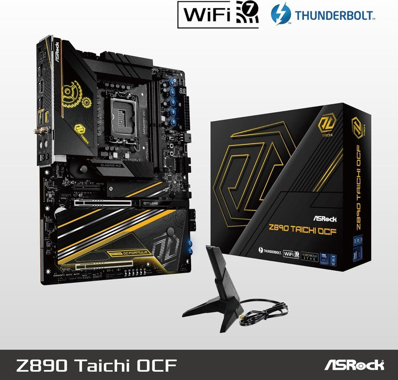 ASROCK Z890 TAICHI OCF INTEL CORE ULTRA LGA1851 DDR5 M - ATX MOTHERBOARD - SWIFT PERIPHERALS1094934