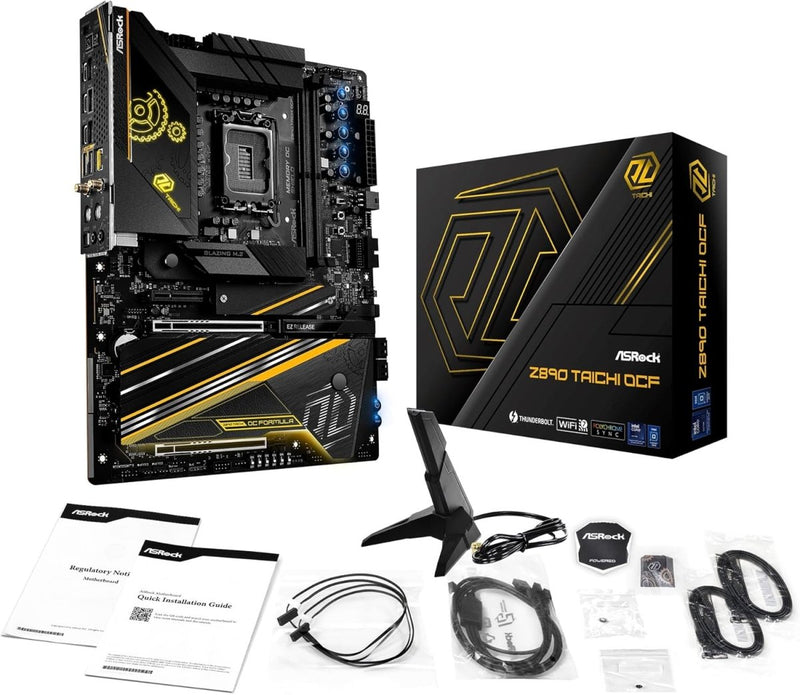 ASROCK Z890 TAICHI OCF INTEL CORE ULTRA LGA1851 DDR5 M - ATX MOTHERBOARD - SWIFT PERIPHERALS1094934