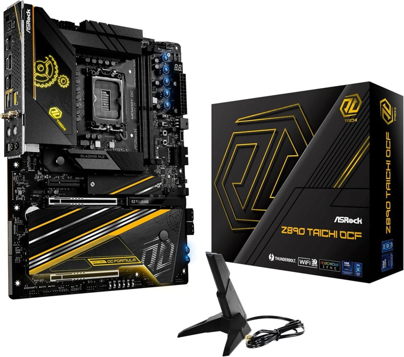 ASROCK Z890 TAICHI OCF INTEL CORE ULTRA LGA1851 DDR5 M - ATX MOTHERBOARD - SWIFT PERIPHERALS1094934