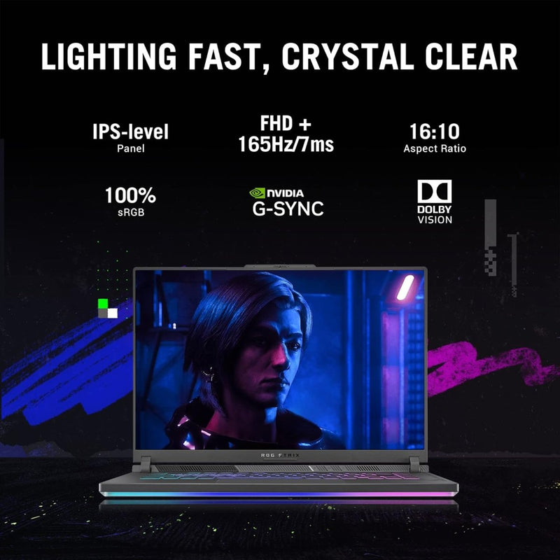 ASUS 2023 - STRIX G16 G614JU - N3200WS [CI7 - 13650HX 13TH GEN/16GB/1TB SSD/WIN11 HOME+MSO/16.0 INCH/6GB - RTX4050 GRAPHICS /1 YEAR(S)/GREY] - SWIFT PERIPHERALS1087545