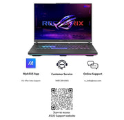 ASUS 2023 - STRIX G16 G614JU - N3200WS [CI7 - 13650HX 13TH GEN/16GB/1TB SSD/WIN11 HOME+MSO/16.0 INCH/6GB - RTX4050 GRAPHICS /1 YEAR(S)/GREY] - SWIFT PERIPHERALS1087545