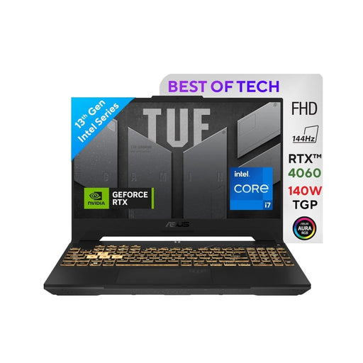 ASUS 2023 - TUF F15 FX507VV - LP287W [CI7 - 13620H 13TH GEN/16GB/512GB SSD/WIN11 HOME/15.6 INCH/8GB - RTX4060 GRAPHICS /1 YEAR(S)/GREY] - SWIFT PERIPHERALS1089367