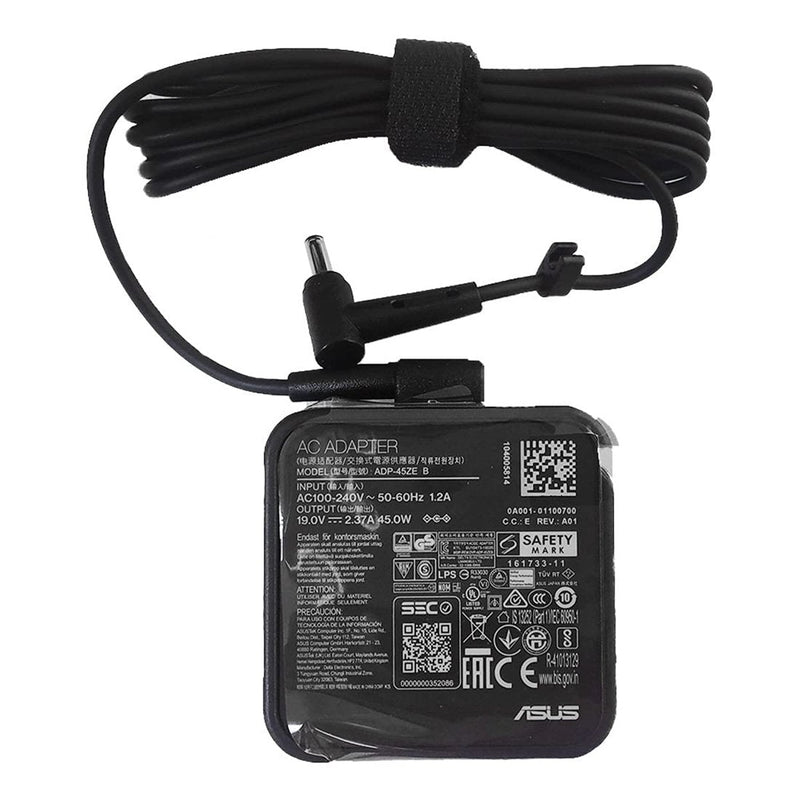ASUS 45W DC 19V 2.37A 4.5mm Round Pin Laptop Charger Adapter With Power Cord - SWIFT PERIPHERALSAD883320010FLF
