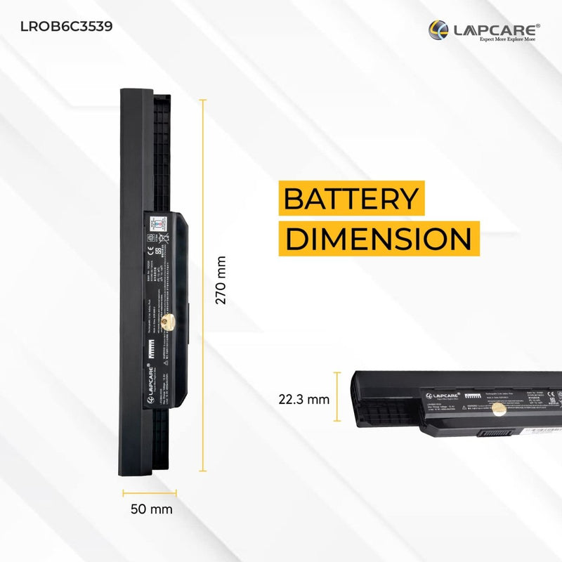 Asus A32 A42 Series Compatible Laptop Battery 47.52Wh 4000mAh 10.8V 6 Cell - SWIFT PERIPHERALSLROB6C3539
