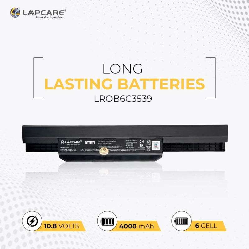 Asus A32 A42 Series Compatible Laptop Battery 47.52Wh 4000mAh 10.8V 6 Cell - SWIFT PERIPHERALSLROB6C3539