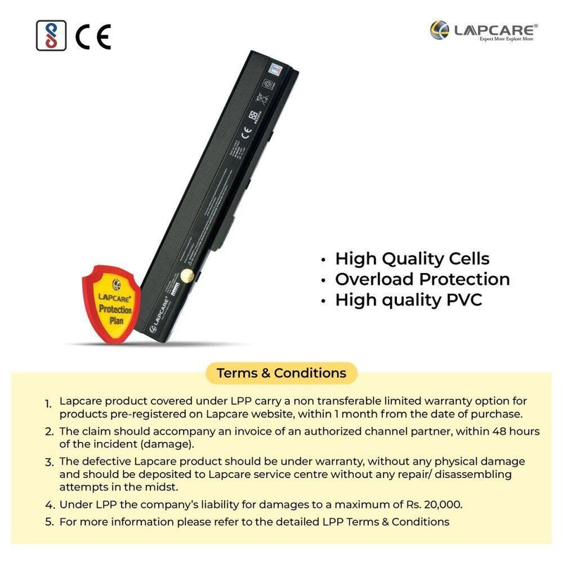 Asus A32 K52 Compatible Laptop Battery 10.8V 4000mAh 6 - Cell - SWIFT PERIPHERALSLROBTAK4490
