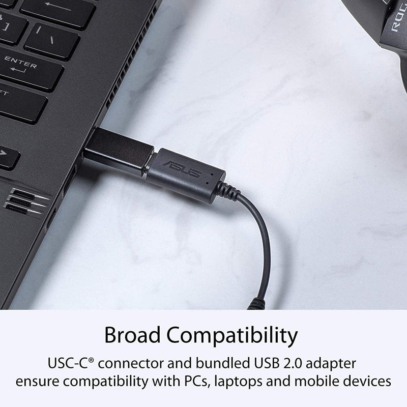 ASUS AI Noise - Canceling Mic Adapter with USB - C to 3.5 mm connection - SWIFT PERIPHERALS90YH02L1-B2UA00