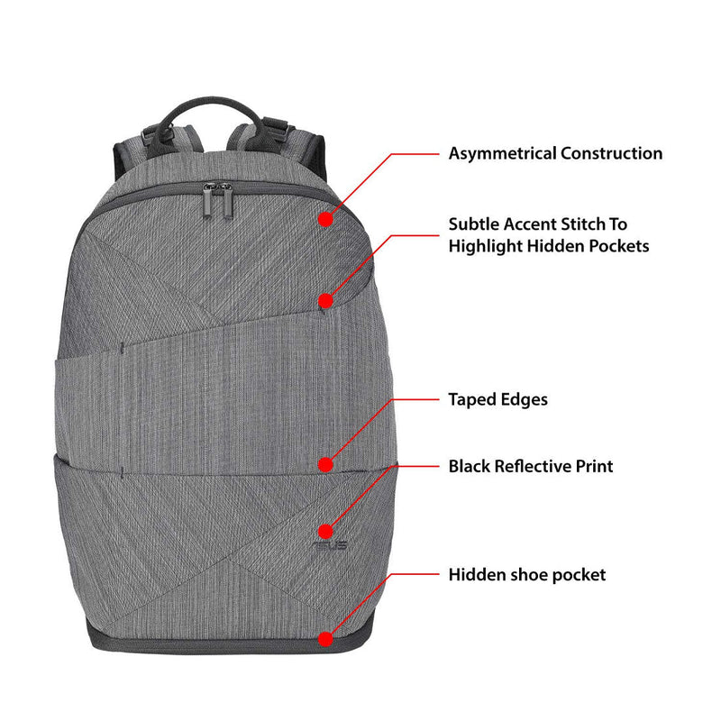 Asus Artemis BP240 14 - inch Laptop Backpack with Two - tone Polyester Construction - SWIFT PERIPHERALS90XB0410-BBP000