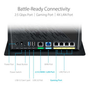 ASUS AX5700 RT - AX86U Pro Dual Band AiMesh WiFi 6 Extendable Gaming Router - Black - SWIFT PERIPHERALSRT-AX86U Pro