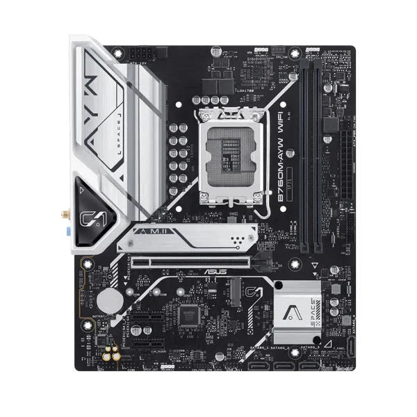 Asus B760M - AYW Wi - Fi Intel LGA 1700 Socket DDR5 Micro ATX Motherboard - SWIFT PERIPHERALSB760M-AYW-WIFI-D5