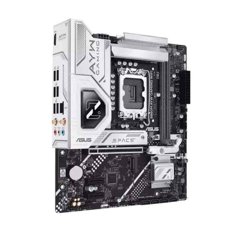 ASUS B860M AYW GAMING WIFI B860 LGA1851 DDR5 microATX WiFi 6 Motherboard - SWIFT PERIPHERALSASUS-B860M-AYW-WIFI