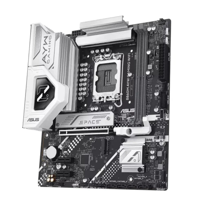 ASUS B860M AYW GAMING WIFI B860 LGA1851 DDR5 microATX WiFi 6 Motherboard - SWIFT PERIPHERALSASUS-B860M-AYW-WIFI