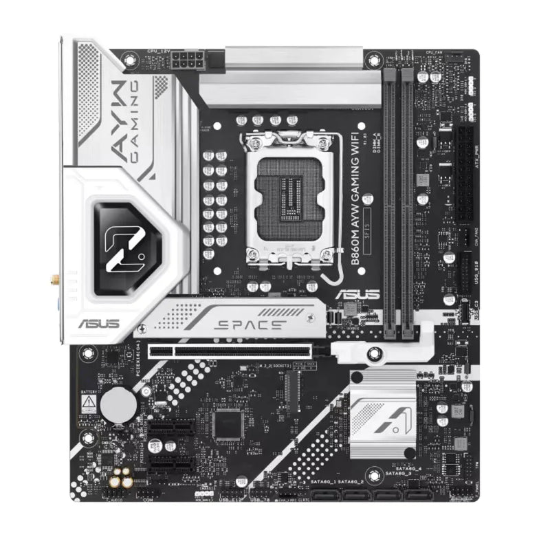 ASUS B860M AYW GAMING WIFI B860 LGA1851 DDR5 microATX WiFi 6 Motherboard - SWIFT PERIPHERALSASUS-B860M-AYW-WIFI