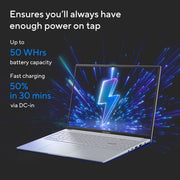 ASUS CREATOR SERIES VIVOBOOK 16X (2023), INTEL CORE I5 - 12450H 12TH GEN, 16 INCH (40.64 CM) FHD+, CREATOR/GAMING LAPTOP (8GB/512GB/4GB RTX 2050/WIN11/OFFICE 2021/FP/SILVER/1.8 KG), K3605ZF - MBN524WS - SWIFT PERIPHERALS90NB11E2-M008M0