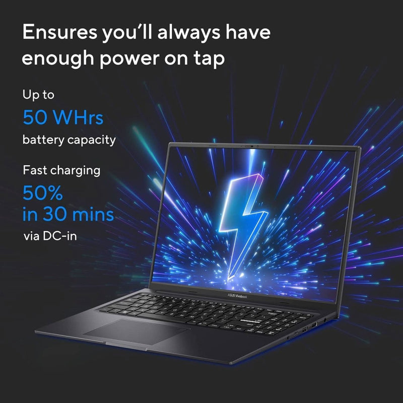 ASUS CREATOR SERIES VIVOBOOK 16X 2023, INTEL CORE I5 - 12450H 12TH GEN, 16.0 - INCH FHD+ 120HZ, CREATOR/GAMING LAPTOP (16GB/512GB SSD/NVIDIA GEFORCE RTX 2050/WIN11/FP/BLACK/1.80 KG),K3605ZF - MB541WS - SWIFT PERIPHERALS90NB11E1-M001P0