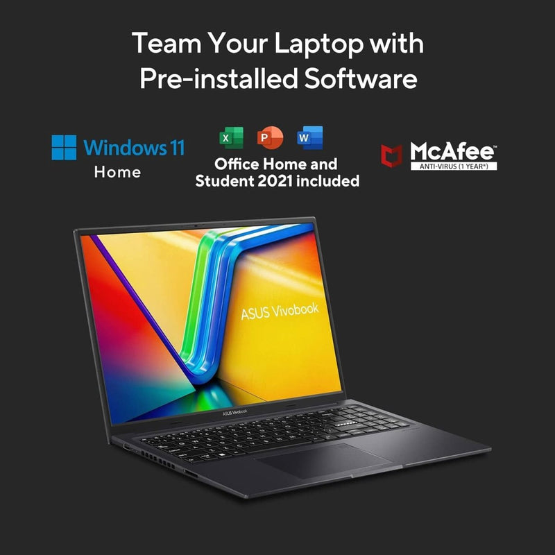 ASUS CREATOR SERIES VIVOBOOK 16X (2023), INTEL CORE I5 - 13500H 13TH GEN, 16 INCH (40.64 CM) FHD+, CREATOR/GAMING LAPTOP (16GB/512GB/4GB RTX 3050 /WIN11/OFFICE 2021/FP/BLACK/1.8 KG), K3605VC - MBN541WS - SWIFT PERIPHERALS90NB11D1-M007J0
