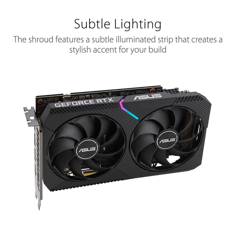 ASUS Dual GeForce RTX 3050 8GB GDDR6 128 - Bit Graphics card - SWIFT PERIPHERALSDUAL-RTX3050-8G