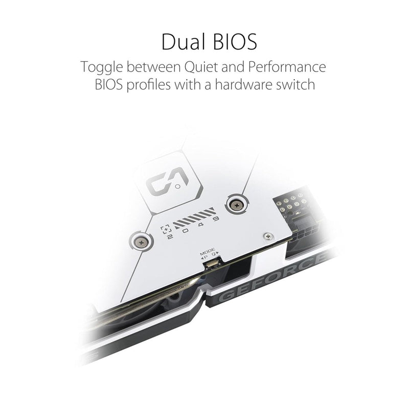 ASUS Dual GeForce RTX 4060 8GB GDDR6 OC Edition Graphic Card (White) - SWIFT PERIPHERALSDUAL-RTX4060-O8G-W