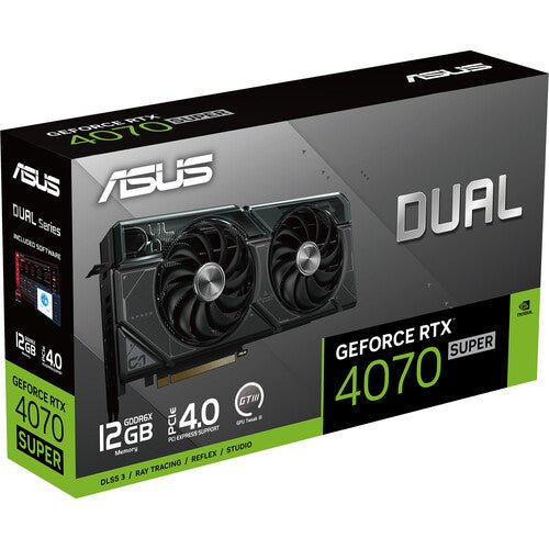 ASUS Dual GeForce RTX 4070 SUPER 12GB GDDR6X Graphic Card - SWIFT PERIPHERALSDUAL-RTX4070S-12G