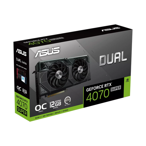 ASUS Dual GeForce RTX 4070 SUPER OC Edition 12GB GDDR6X Graphic Card - SWIFT PERIPHERALSDUAL-RTX4070S-O12G
