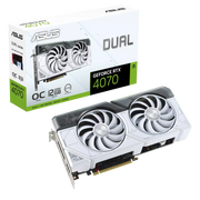 ASUS Dual GeForce RTX 4070 White OC 12GB GDDR6X 192 - Bit Graphics Card - SWIFT PERIPHERALSDUAL-RTX4070-O12G-WHITE