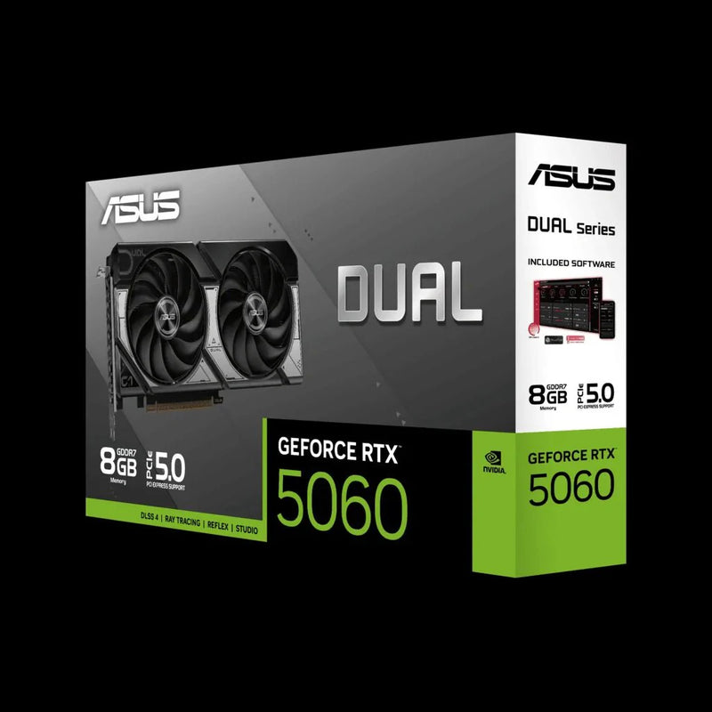 ASUS Dual GeForce RTX 5060 8GB GDDR7 Edition Graphics Card - SWIFT PERIPHERALSDUAL-RTX5060-8G