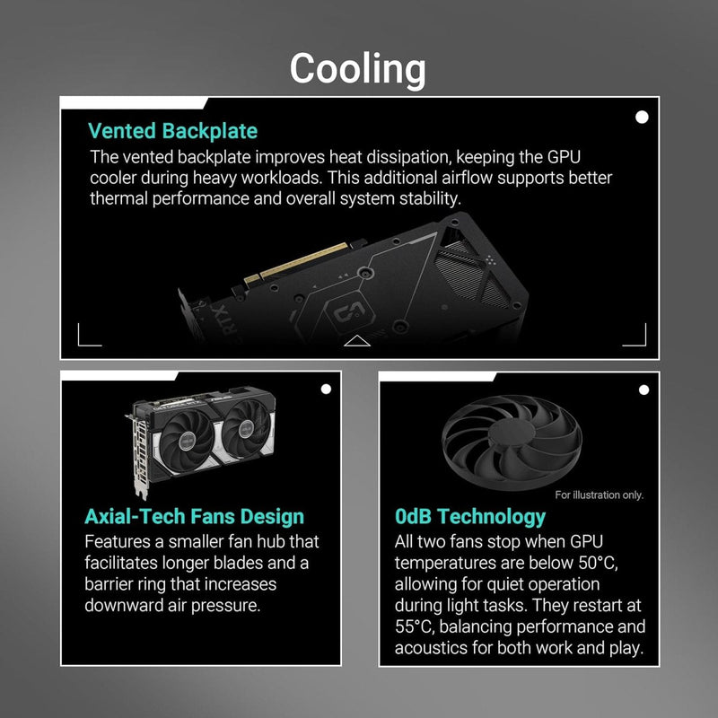 ASUS DUAL GEFORCE RTX 5060 TI 16GB GDDR7 OC EDITION - SWIFT PERIPHERALSGPU5060Ti-001