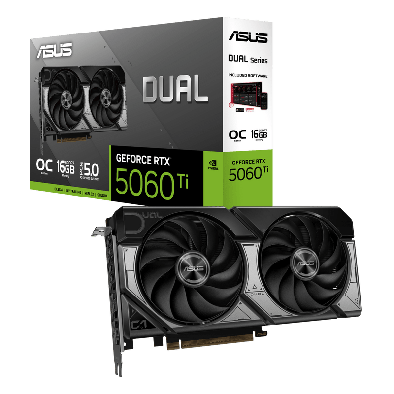 ASUS DUAL GEFORCE RTX 5060 TI 16GB GDDR7 OC EDITION - SWIFT PERIPHERALSGPU5060Ti-001